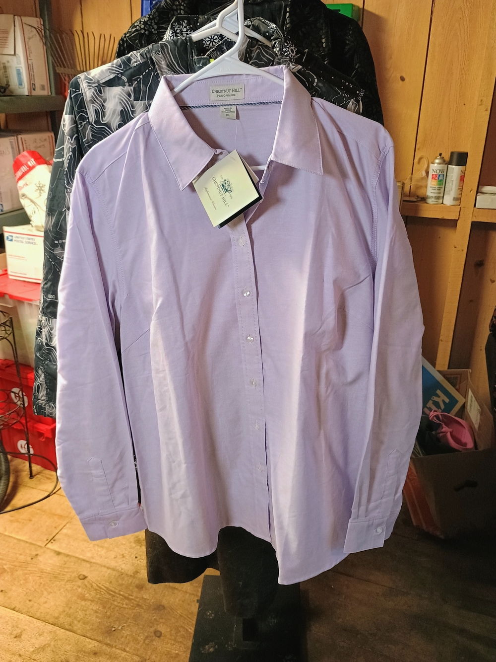 Men's Lavender Dress Shirt by Chesterton Hill Bin 5